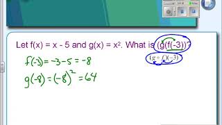 6-6 Part 2 Composition of Functions