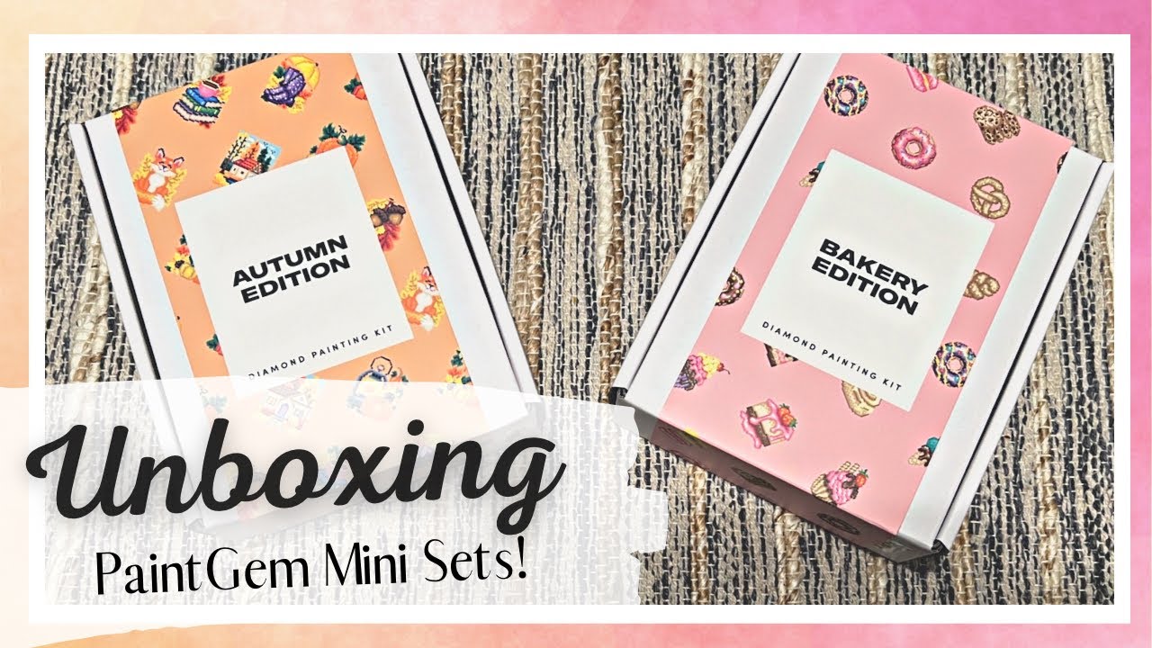 Unboxing - PaintGem NEW Releases! Autumn and Bakery Mini Set Editions -  Perfect for Beginners! 