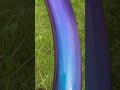 Shining Blue and Purple Gradient Painting Design on Carbon Rim #rims #carbonwheel