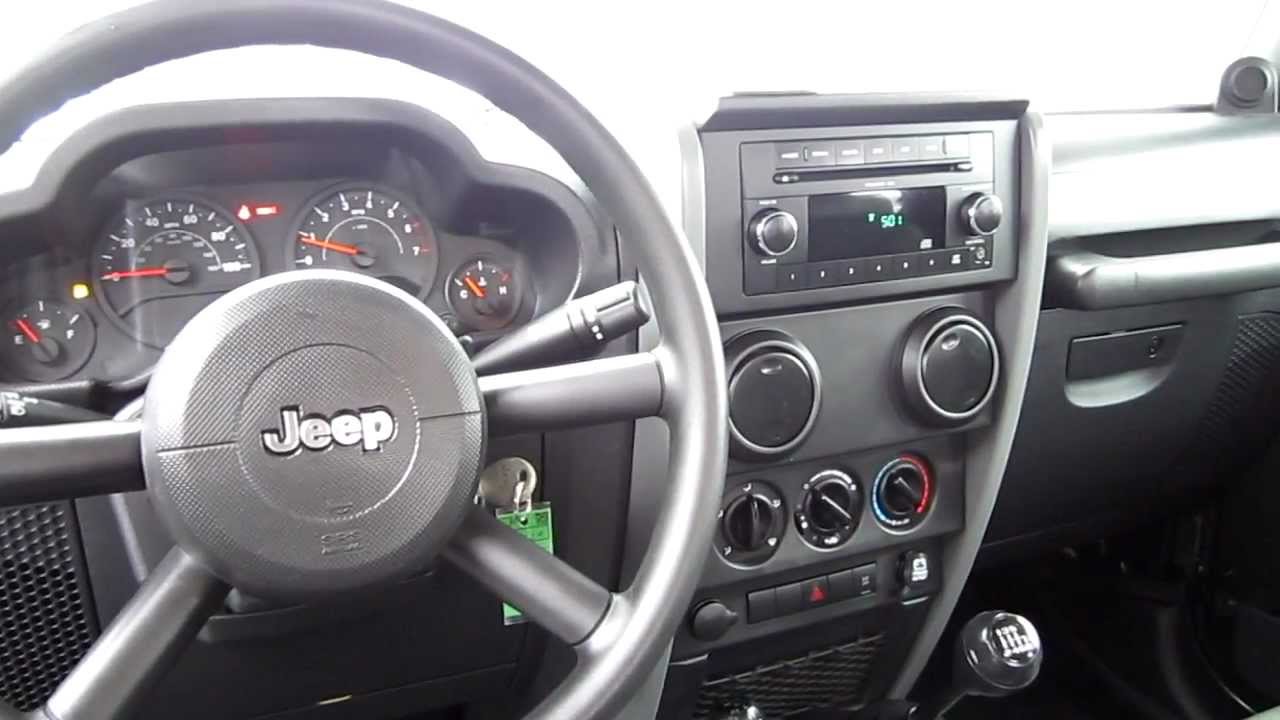 2009 Jeep Wrangler X 4wd Green Stock T18762a Interior