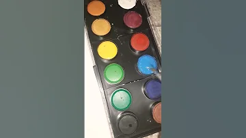 رسم منظر طبيعي بألوان المإيه 