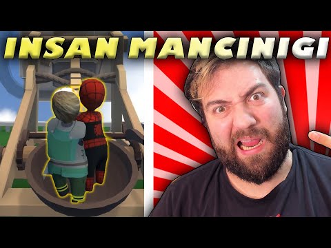 🤣 İNSAN MANCINIĞI EKİBİ KURTARIYOR 🤣 |🤣 EKİP GÜLME KRİZİNE GİRDİ 🤣| Human Fall Flat [ Fizik Oyunu ]