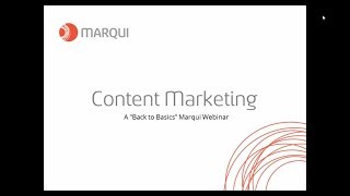 Back to Basics - Content Marketing - Webinar