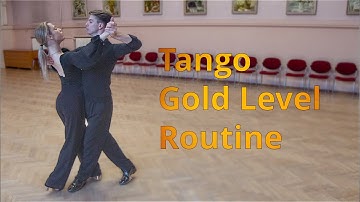 Tango Gold Level Choreography | Back Open Promenade, Progressive Side Step, Fallaway Reverse