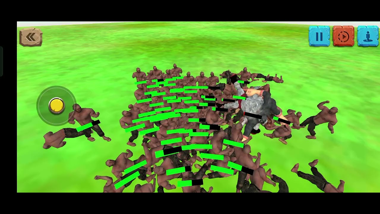 100 men vs 1 gorilla #arbs #animal revolt battle simulator #gorilla