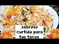 CURTIDO PARA TACOS | RECETA🌮🌶