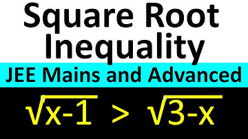 Square Root Inequality | JEE Mains and Advanced | Class 11th
