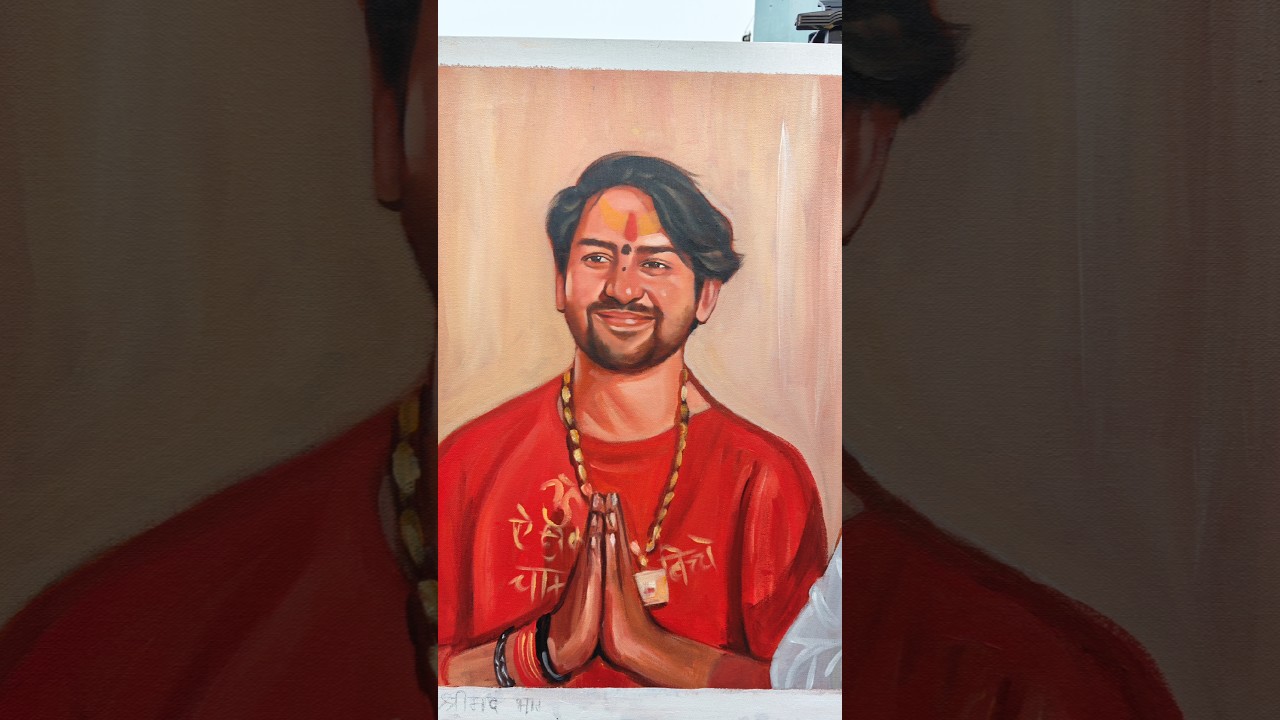 Bageshwar maharaj Dheerendra Shastri ji Painting #viral #shorts