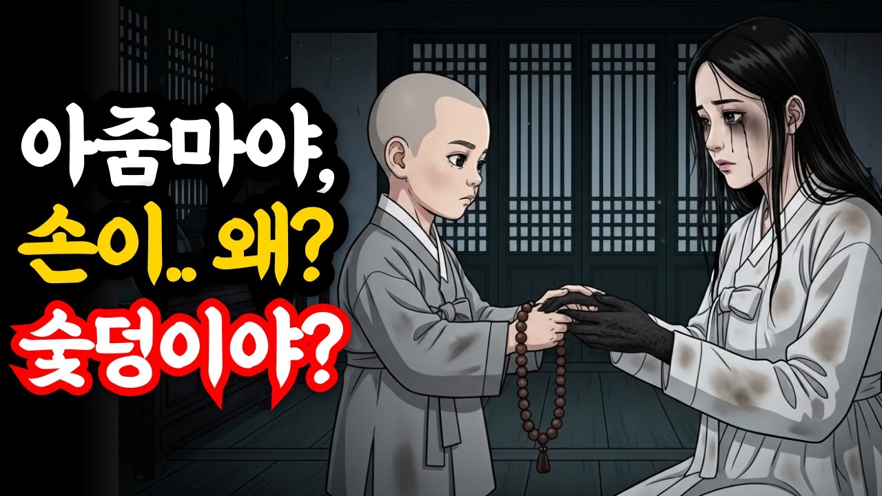 아줌마, 손이 왜 숯덩이야?.5살 동자승 반야스님의 눈물..죽어가는 아기를 위해 '제 살'을 태운 엄마의 모성애!_옛날이야기|야담|설화 #은빛설화 #오디오북 #야담 #설화 #동자승