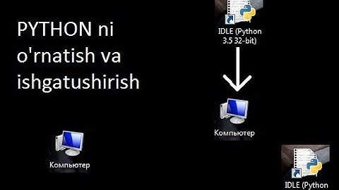 PYTHON dasturlash tili/1-dars#PYTHON tilini kompga o