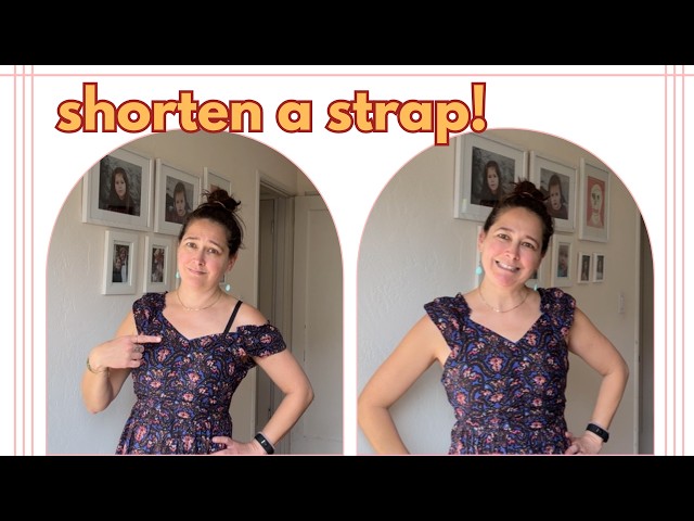 How to shorten a strap on a dress or shirt. SOO EASY! - YouTube How to shorten a strap on a dress or shirt. SOO EASY! - YouTube