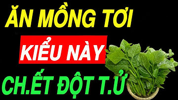 Giật Mình 5 Tác Hại Của Mồng Tơi Chưa Hề Biết Đến Xem Ngay Trước Khi Quá Muộn