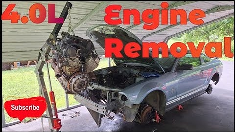 Ford Mustang Engine REMOVAL: 4.0L V6 SOHC! 2005-2009