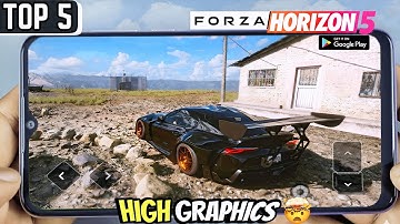 Top 5 High Graphics Car Racing Games Like FORZA HORIZON 5 For Android IOS 2025 | #gaming 