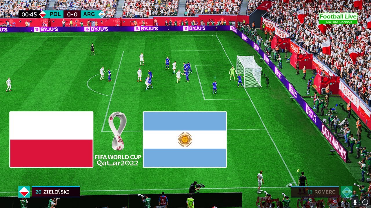 FIFA 23 - Poland vs Argentina Group (C) - FIFA World Cup 2022 Qatar - Full Match All Goals -Gameplay