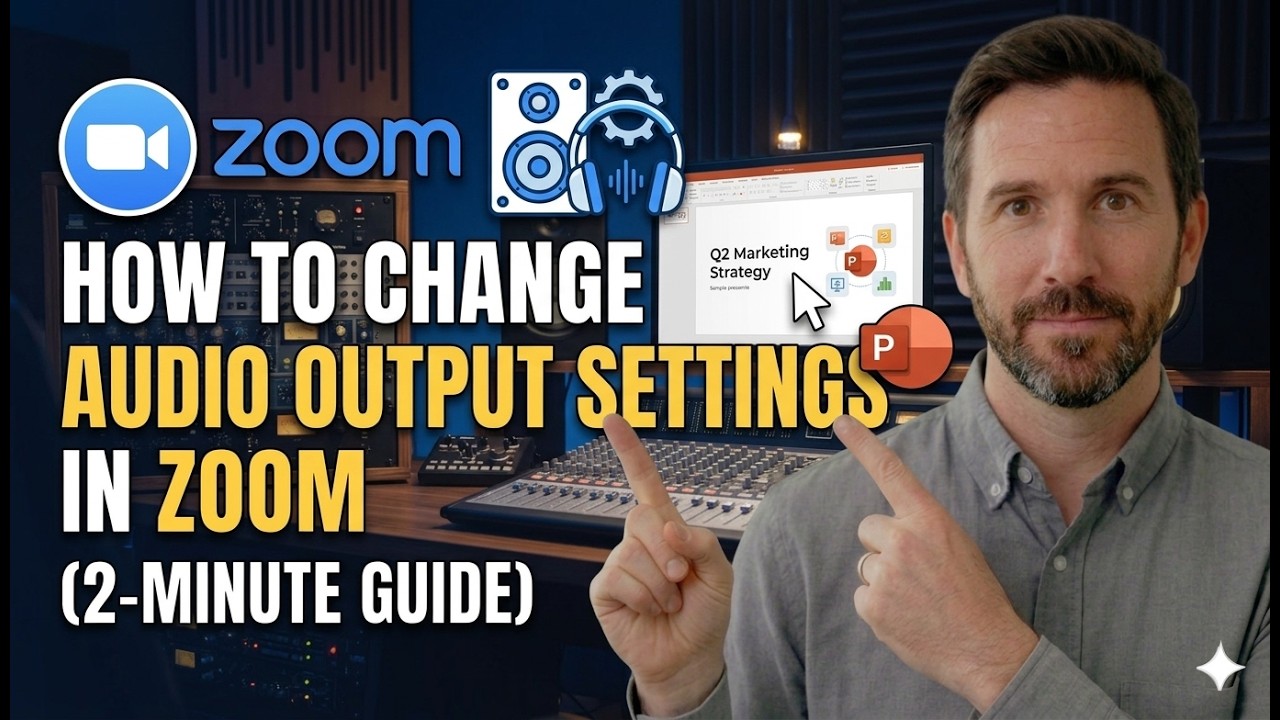 How to Change Audio Output Settings in Zoom (2-Minute Fix) - YouTube