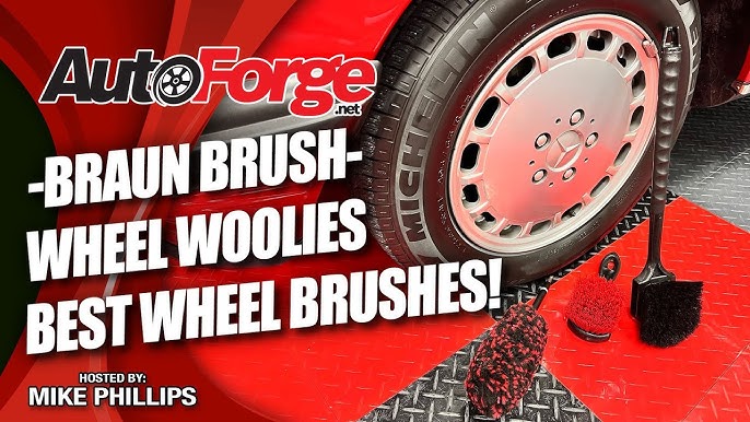  Car Wheel Brush Wash Kit - Soft Wool Tire Brush Ultimate Car  Detailing Brushes Multifunctional Tire & Wheel Tools Cleaning Brush 3 Pack  (red) : Automotive