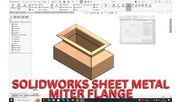 SOLIDWORKS PLAATWERK VERSTEKFLENS MET 2D-TEKENING.