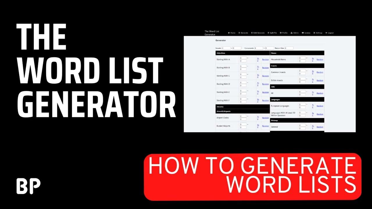 how-to-generate-word-lists-using-the-word-list-generator-youtube