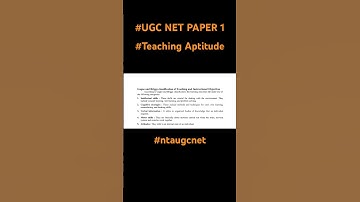 UGC NET paper 1|Teaching Aptitude| Gagne & Briggs classification _Teaching &Instructional Objectives