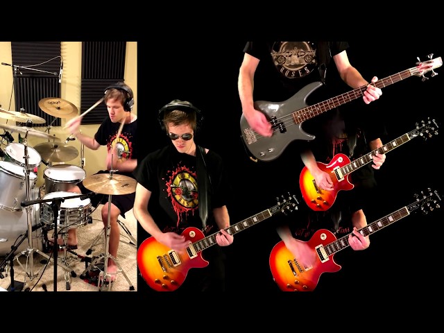 Shotgun Blues - Guns N' Roses Guitar (Solo) Bass Drum Cover + Tabs class=