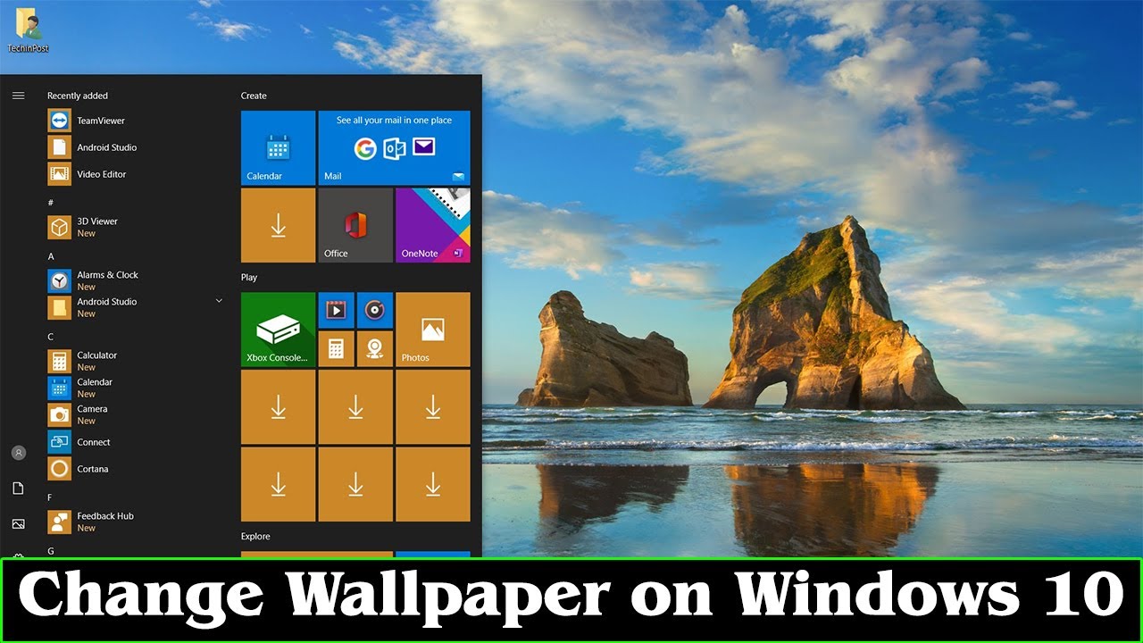 How To Change Desktop Wallpaper In Windows 10 Youtube Images And