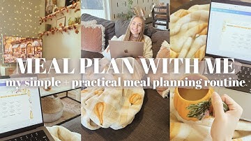 MAALTIJDPLAN MET MIJ // eenvoudige en praktische maaltijdplanningsroutine