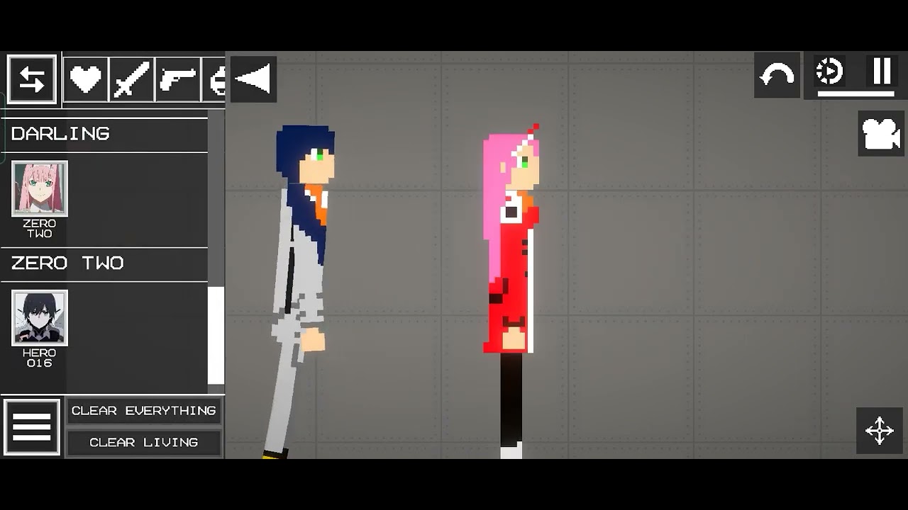 zero two and code 016 hero mod for (Melon playground) - YouTube