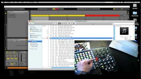 APC 40 controlling OSX Finder and Ableton Live.mov