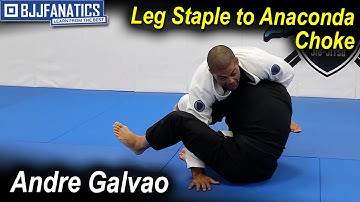 Leg Staple to Anaconda Choke by Andre Galvao