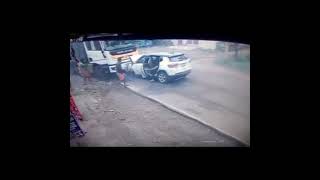 #car  #fiat     Jeep compass accident 😱😱