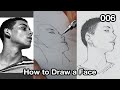 Face drawing step by step (006) Pencil drawing Technique / Drawing process