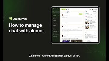 How to Manage Chat with Alumni in Zaialumni | All-in-One Alumni Management Software