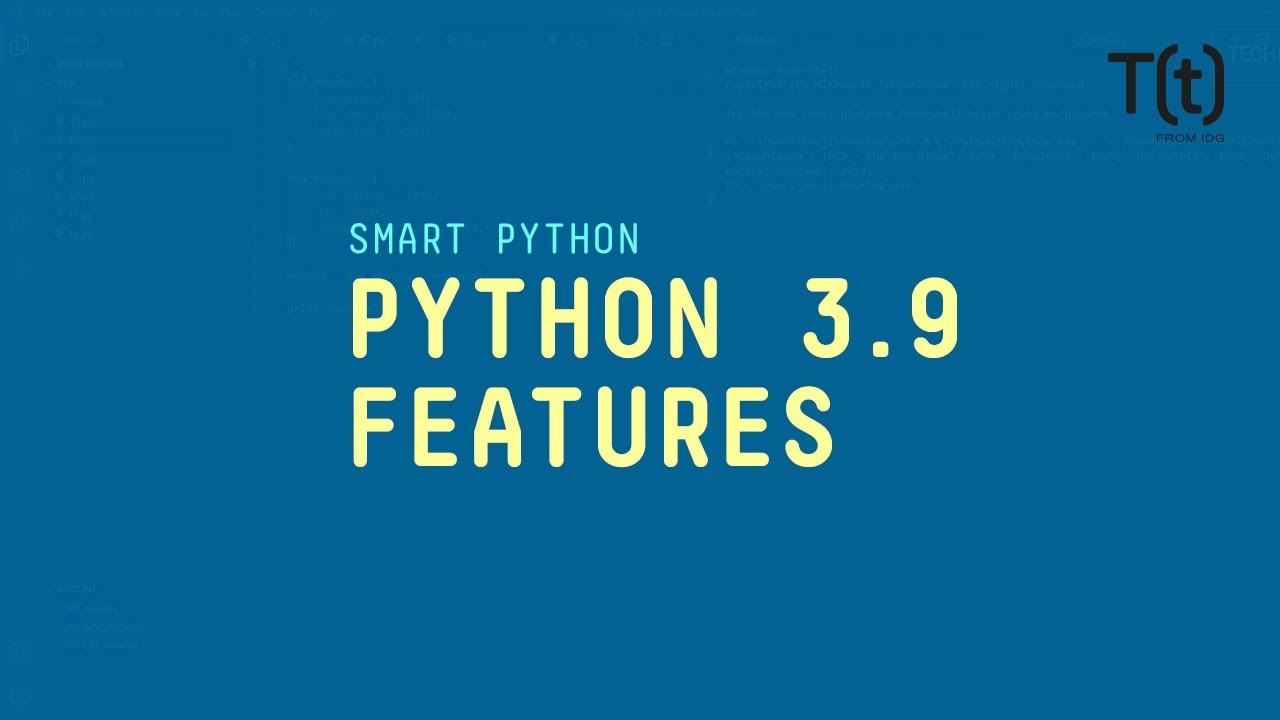 Python features. Python 3.11 logo.