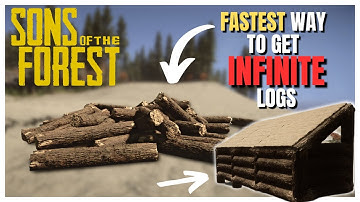Quick & Easy INFINITE Log Duplication Glitch in Sons of the Forest | FASTEST WAY to Get Logs