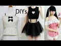 4 DIY Shirt/Top/Blouse Transformations | DIY Heart Keyhole Suspender Top | DIY Off Shoulder Blouses