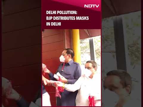 Delhi Smog | BJP Distributes Masks In Delhi As Air Pollution Crisis Deepens