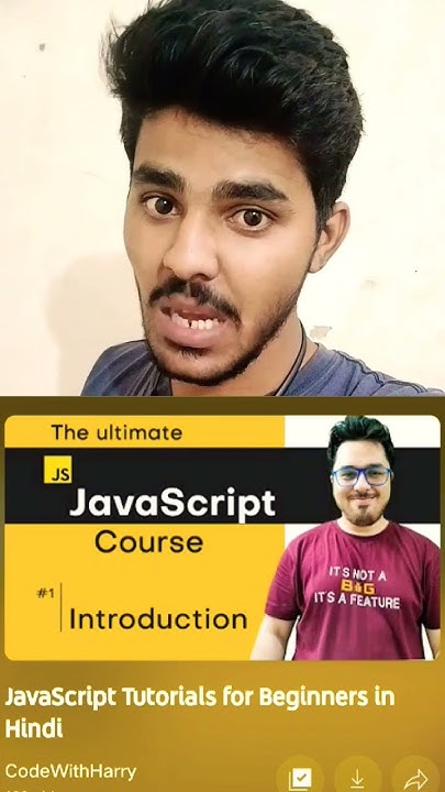 Javascript Best playlist Code with Harry #shorts - YouTube