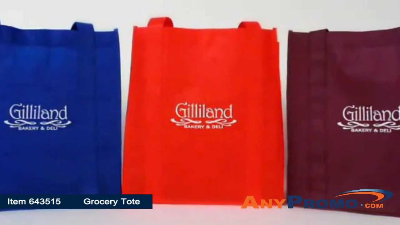 Promo Product Review:Non Woven Reusable Multi Color Grocery Tote 12.75" X 12.25" | AnyPromo 643515