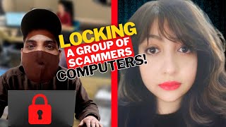 HACKER LOCKS SCAMMERS’ COMPUTERS