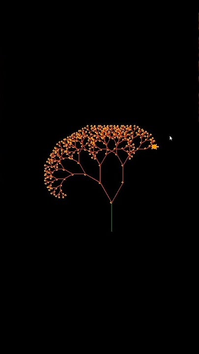 How to Draw Fractal Tree Using Python easy for beginners#shorts #easy # ...