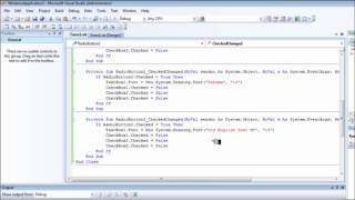 Tutorial  RadioButton, CheckBox, MenuStrip en Visual Basic 2008 Parte 2