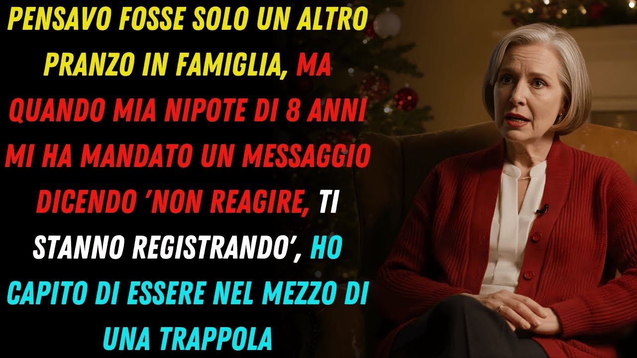 Durante il pranzo di famiglia, un messaggio mi avvertì 