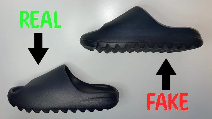 REAL VS. FAKE ADIDAS YEEZY SLIDE ONYX HQ6448
