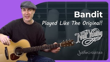 Bandit Guitar Lesson | Neil Young - Double Drop D in Bb Tuning!