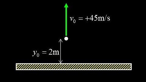 Vertical free-fall problem with initial upward velocity: find the height and velocity given the time