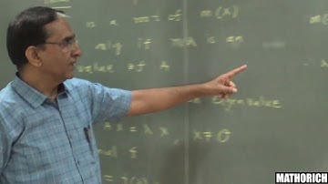 The Minimal Polynomial of a Matrix Part-1