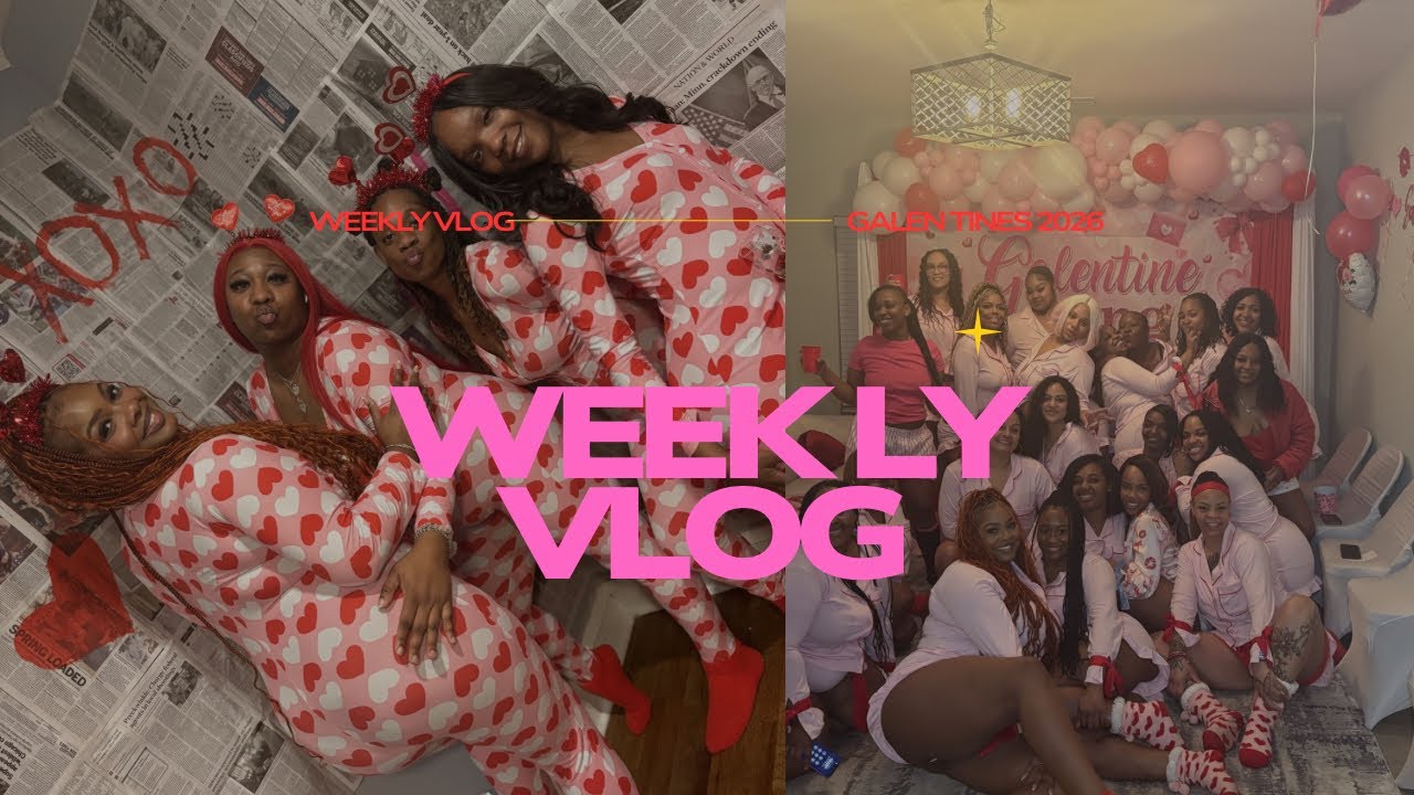 I WENT TO 3 GALENTINES IN ONE WEEK + KARAOKE NIGHT 🩷 | CHICAGO VLOG