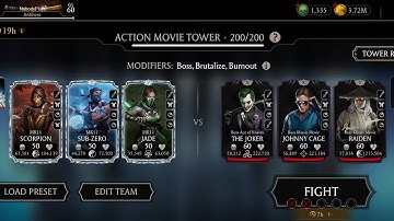 Mortal Kombat Mobile: Action Movie Tower 200 Gameplay and Rewards - iOS Android Gameplay Walkthrough