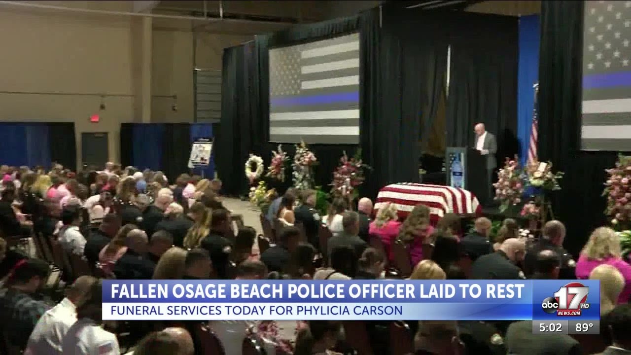 Hundreds attend funeral service Thursday for fallen Osage Beach police ...